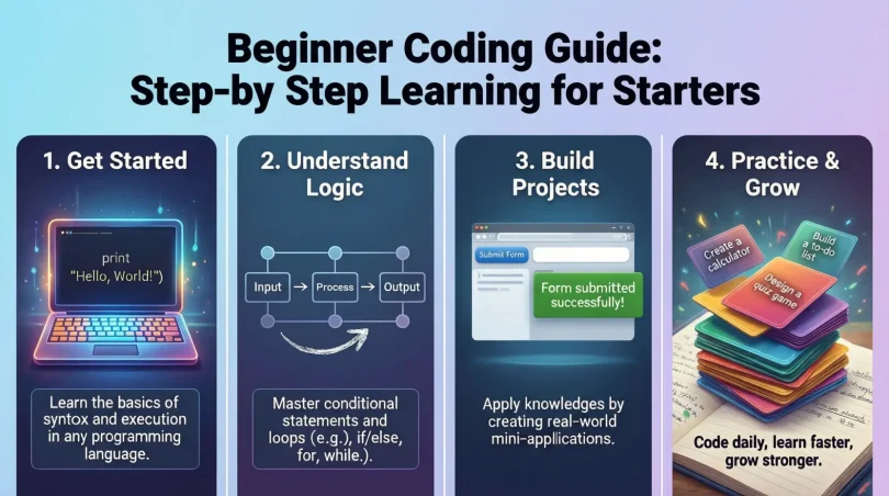 beginner coding guide step-by-step learning for starters