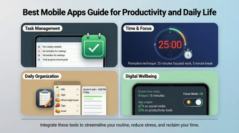 best mobile apps guide for productivity and daily life